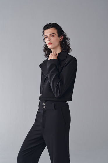 ordúdíordú | Suit - Double Front Piece Textured Layer Short Suit