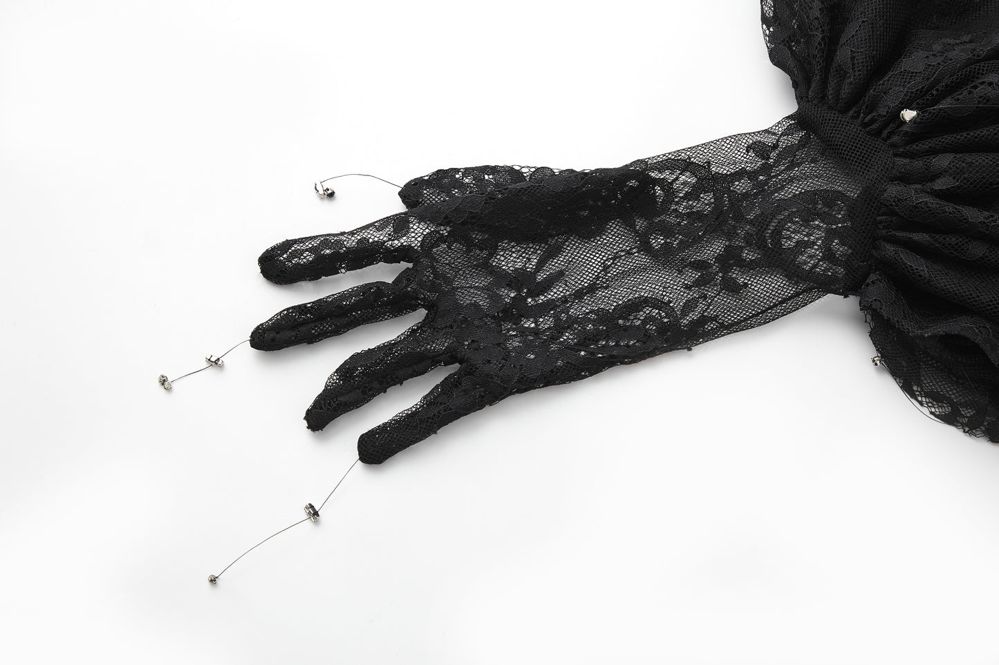 ordúdíordú | Gloves - Hang Beaded Lace Gloves