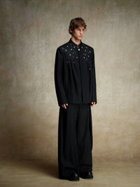 ordúdíordú | Jacket - Zhongshan Suit Studded with Diamonds and Beads