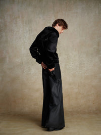 ordúdíordú | Hoodie - Short Velvet Hoodie with Rhinestone Back