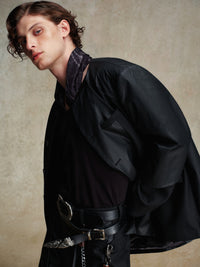 ordúdíordú | Jacket - Collarless Patchwork Leather Jacket