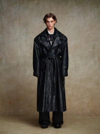 ordúdíordú | Jacket - Black Structured Leather Jacket