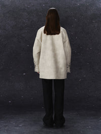 ordúdíordú | Jacket - Mottled Color-blocked Quilted Leather Jacket