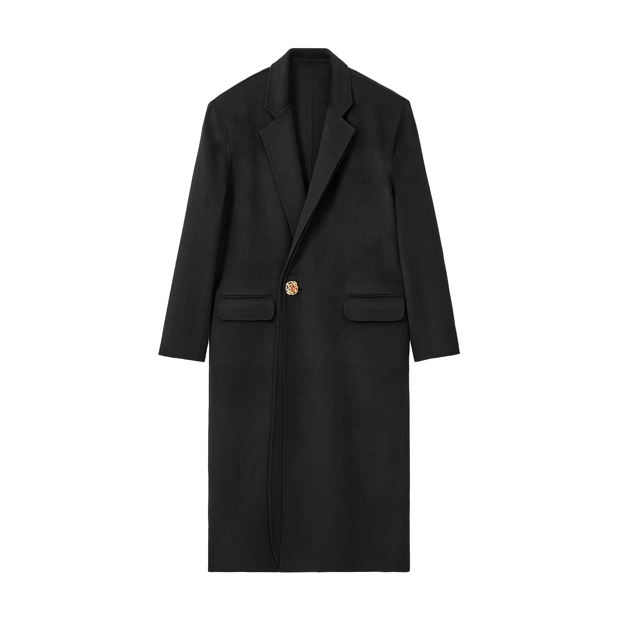 ordúdíordú | Coat - Asymmetrical Double Front Rose Tweed Coat