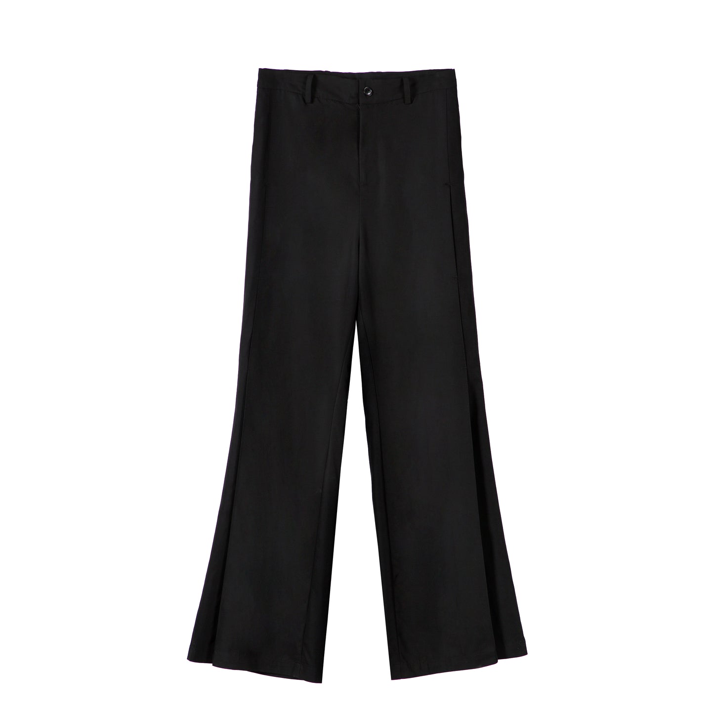 ordúdíordú | Trousers - Bell-Bottomed Lacks with Pleated Sides