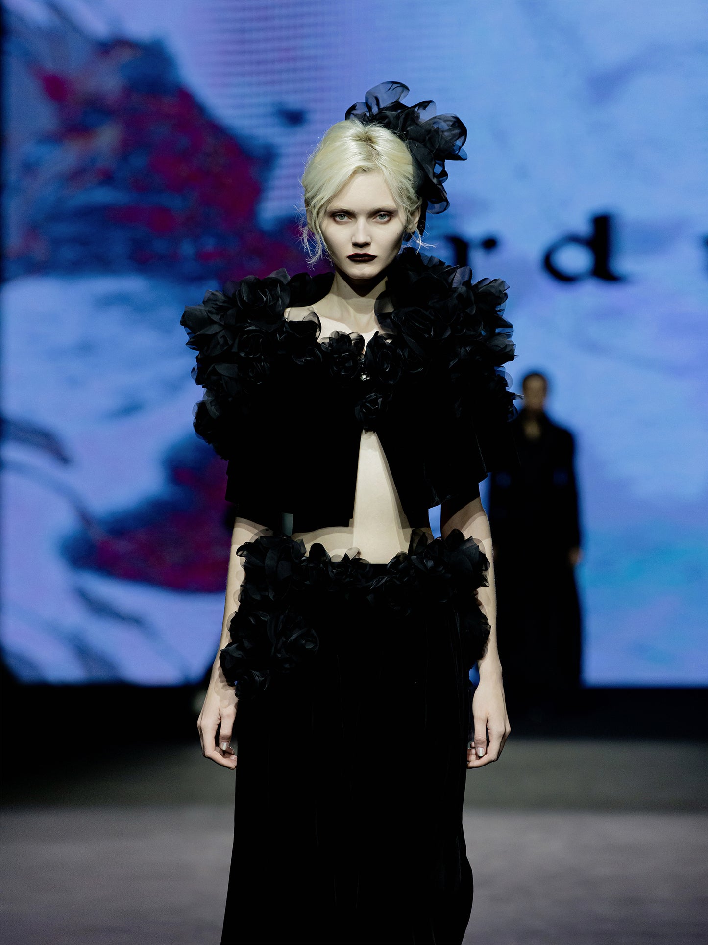 ordúdíordú | Dress - Half Skirt with Black Roses