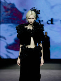 ordúdíordú | Dress - Half Skirt with Black Roses