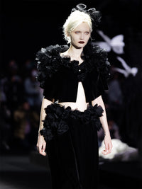 ordúdíordú | Dress - Half Skirt with Black Roses