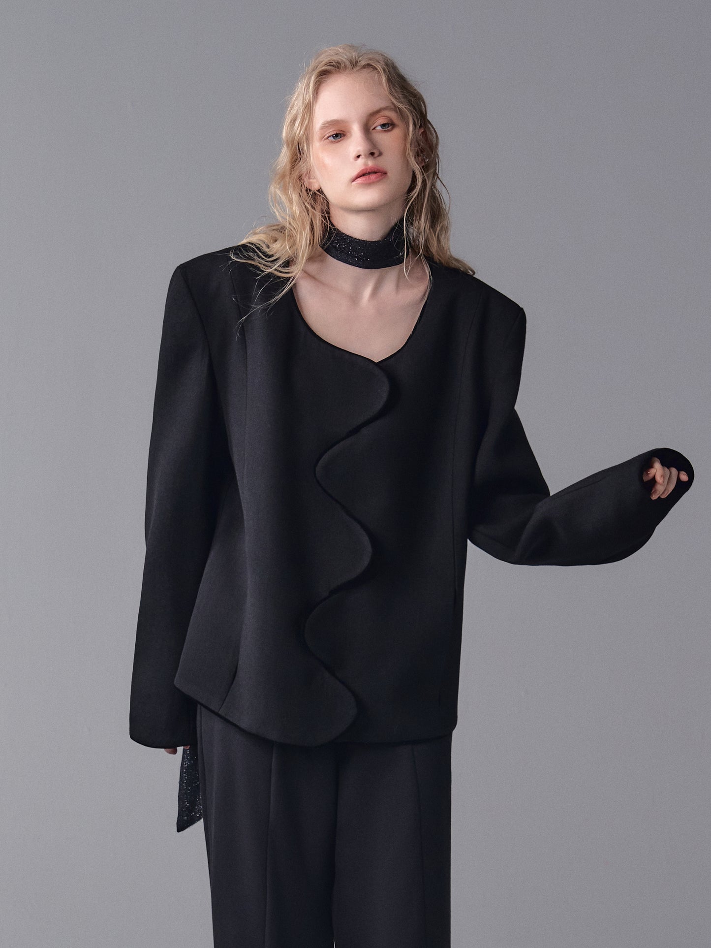 ordúdíordú | Accessory - Black Sequin Tie