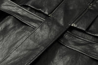 ordúdíordú | Jacket - Black Structured Leather Jacket
