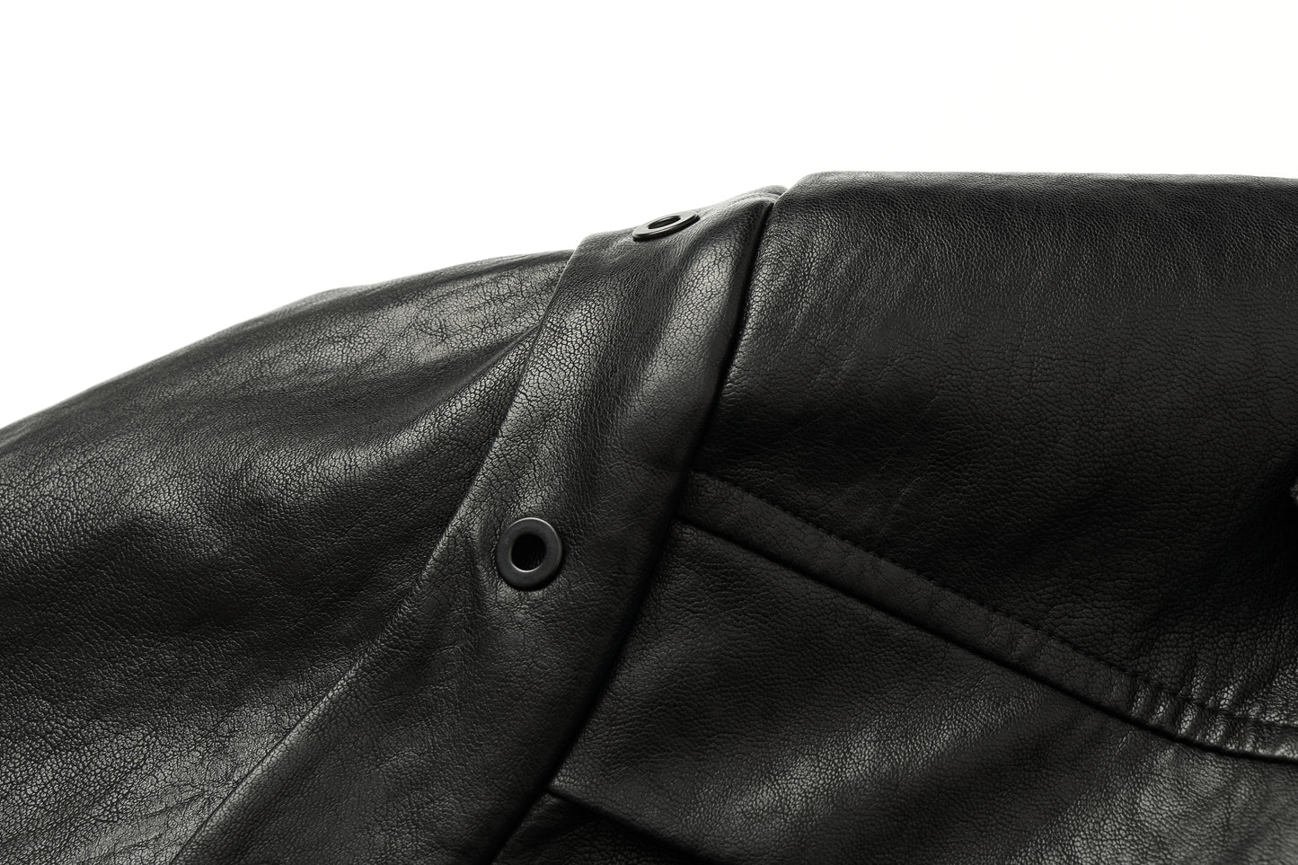 ordúdíordú | Jacket - Black Structured Leather Jacket