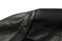 ordúdíordú | Jacket - Black Structured Leather Jacket