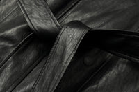 ordúdíordú | Jacket - Black Structured Leather Jacket