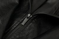 ordúdíordú | Jacket - Black Structured Leather Jacket
