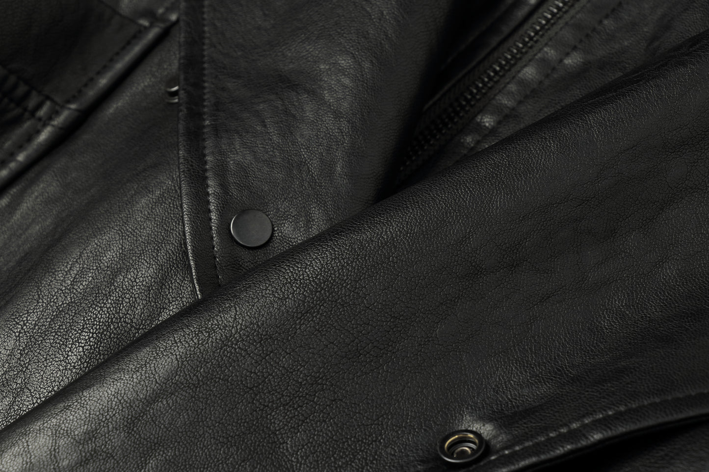 ordúdíordú | Jacket - Black Structured Leather Jacket