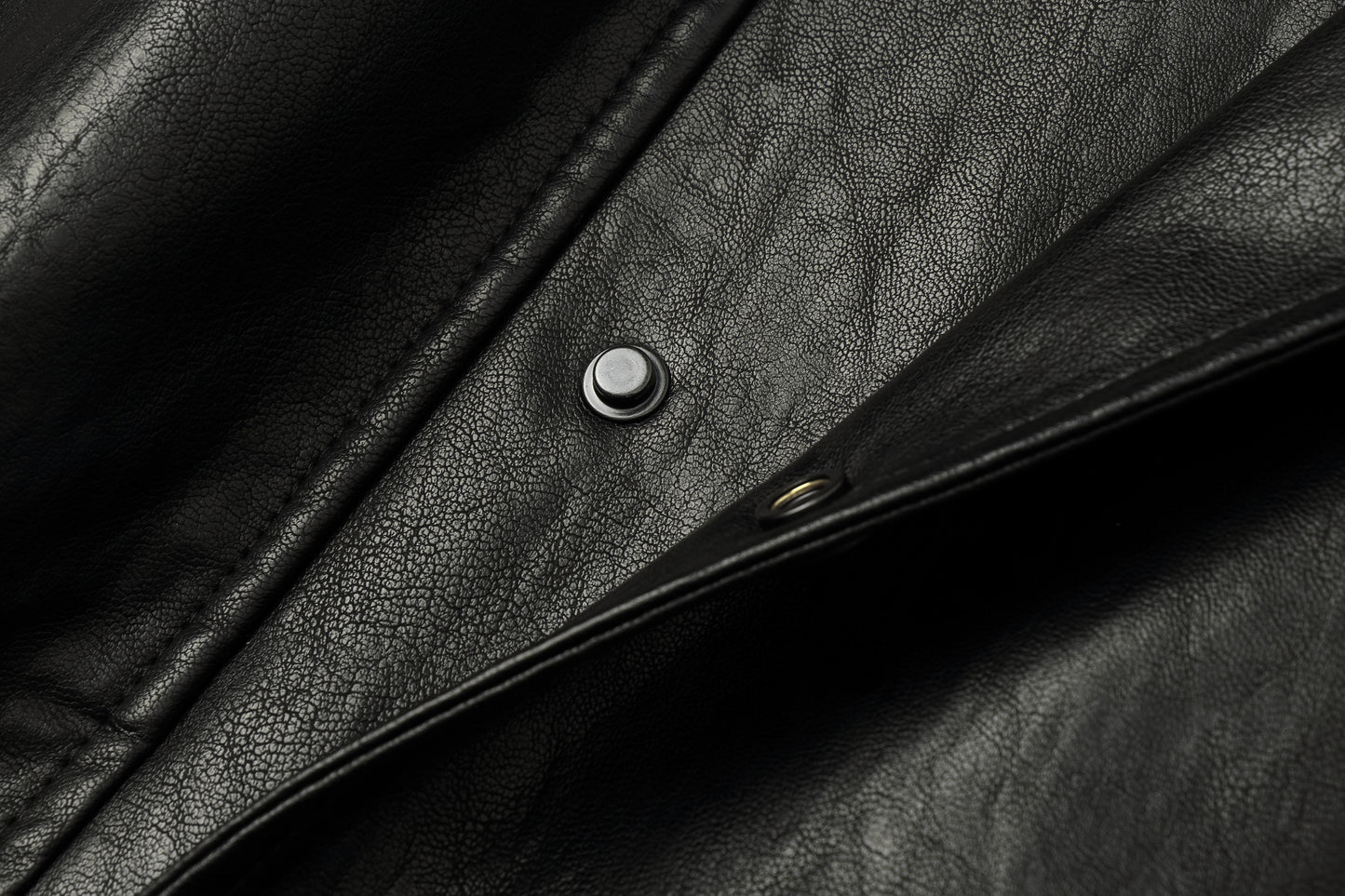ordúdíordú | Jacket - Black Structured Leather Jacket