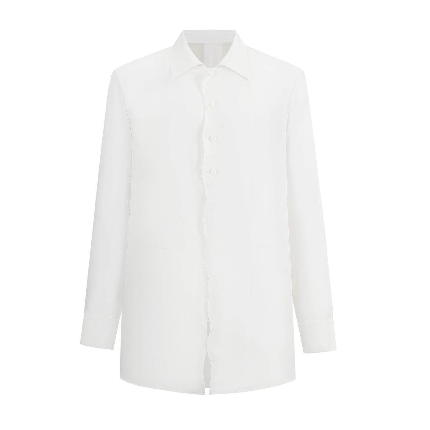ordúdíordú | Shirt - Curve-edge Draping Shirt