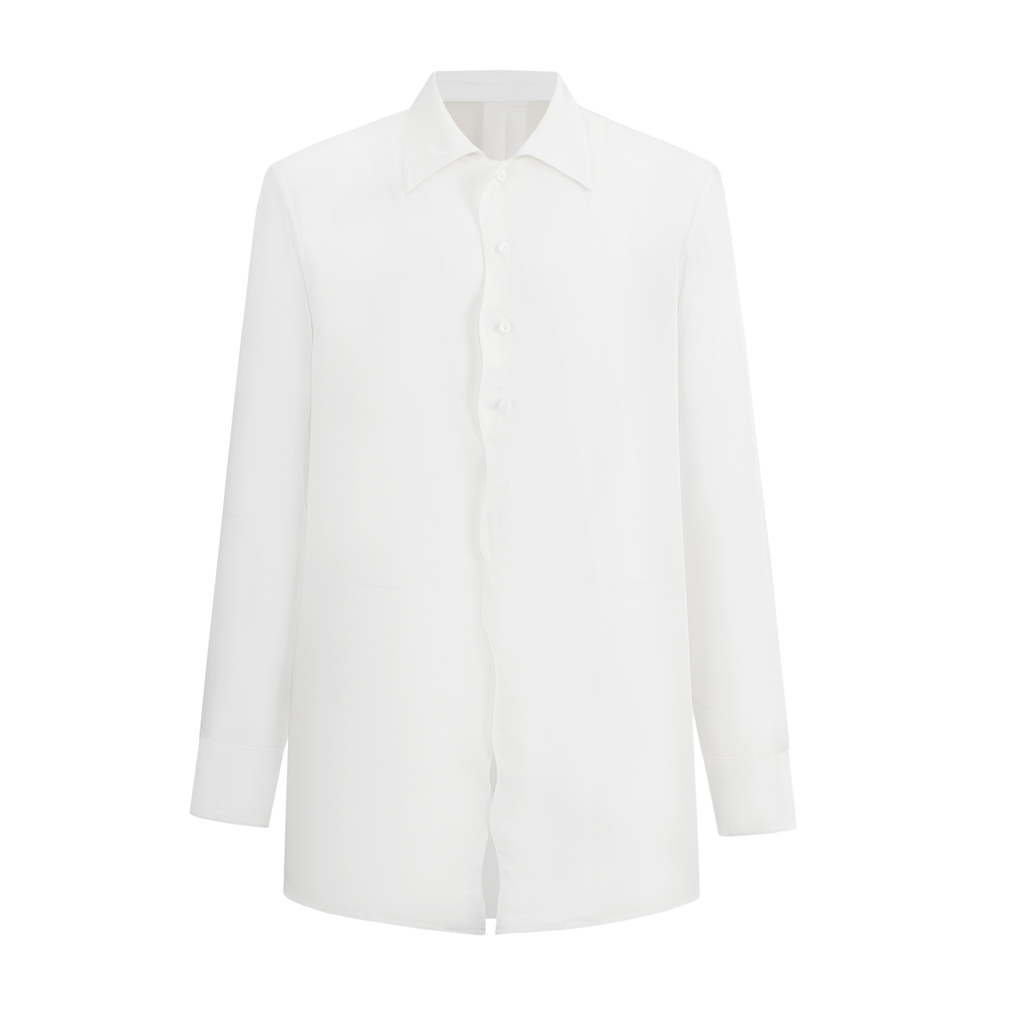 ordúdíordú | Shirt - Curve-edge Draping Shirt