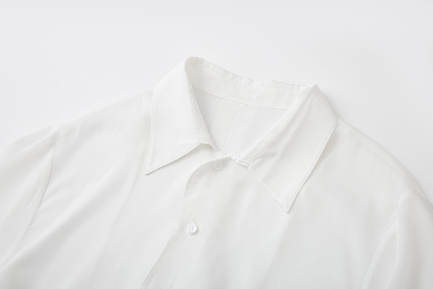 ordúdíordú | Shirt - Curve-edge Draping Shirt