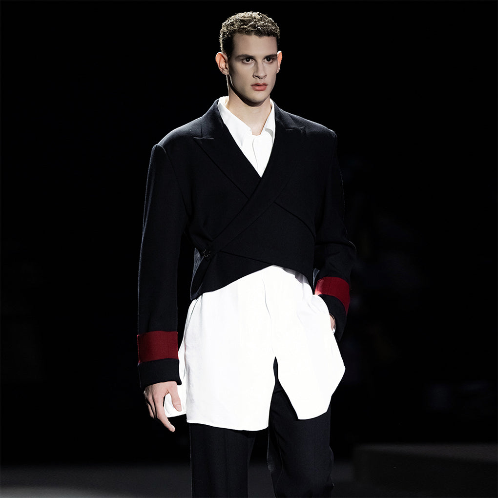 ordúdíordú | Shirt - Curve-edge Draping Shirt
