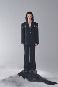 ordúdíordú | Suit - Deconstruct Double Zipper Textured Suit