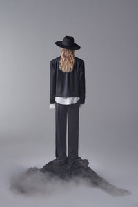 ordúdíordú | Jacket - Diamond Grey Jacket with Collar Embroidery