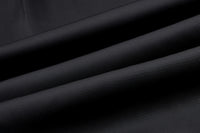 ordúdíordú | Shirt - Elegant Black Shirt with Floral Pleats on Front Flap and Cuff