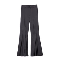 ordúdíordú | Trousers - Flared Trousers with Three Front and Middle Pleats