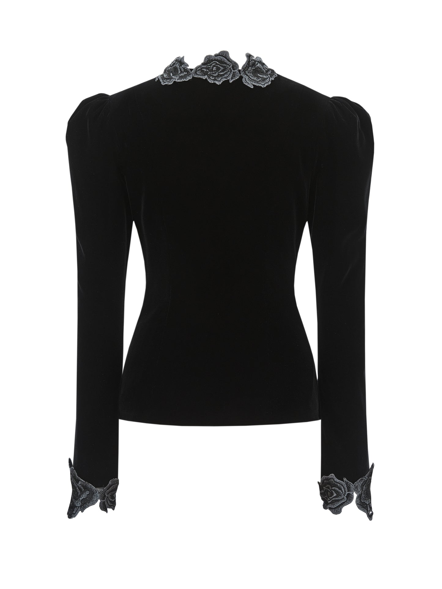 ordúdíordú | Top - Floral Velour Top