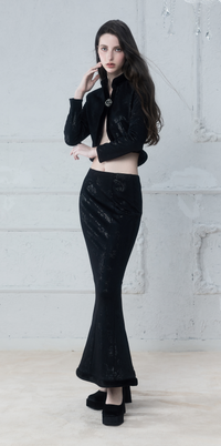 ordúdíordú | Dress - Knit Dark Cropped Half Skirt