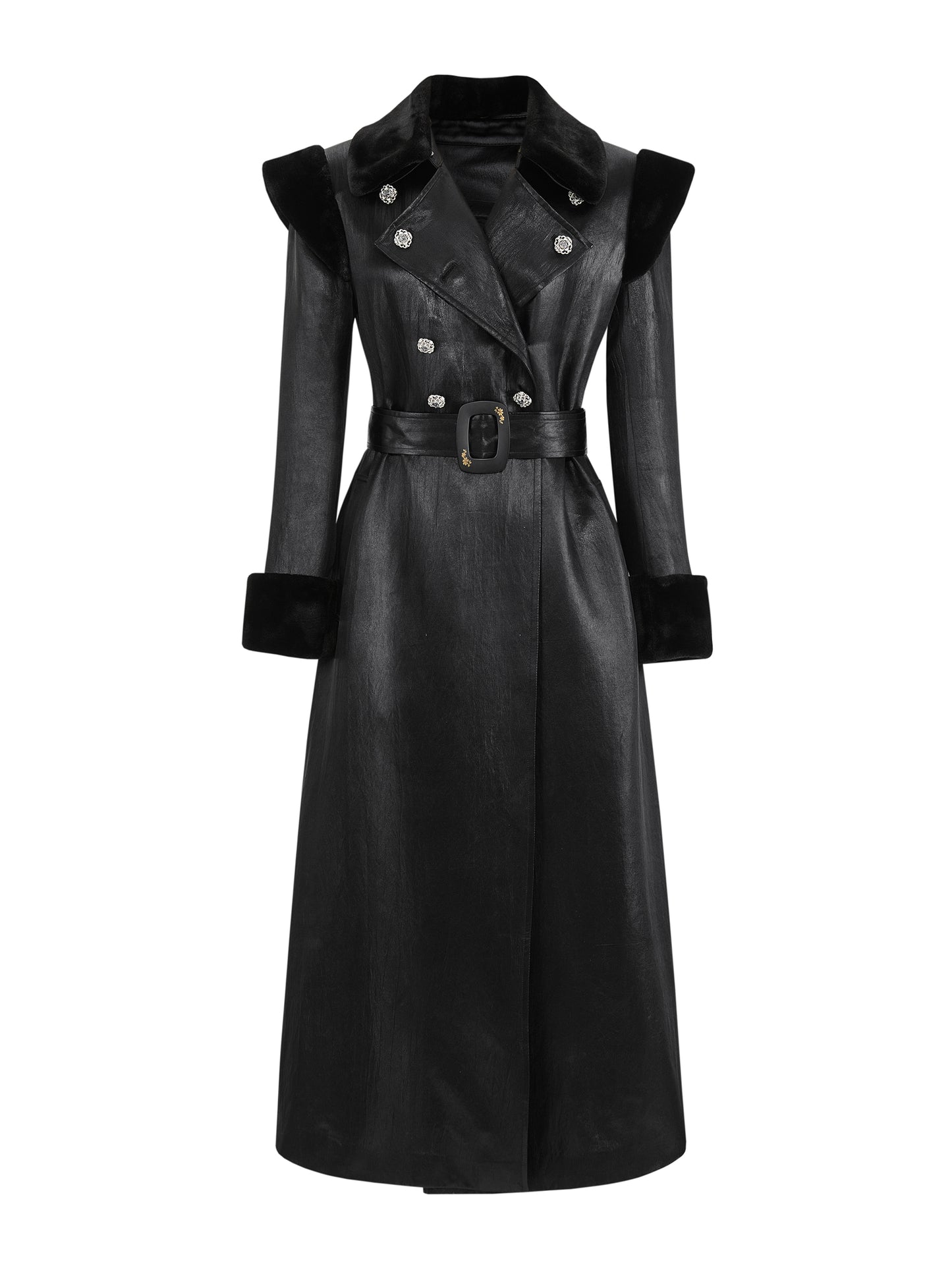 ordúdíordú | Accessory - Glossy Imitation Fur Coat