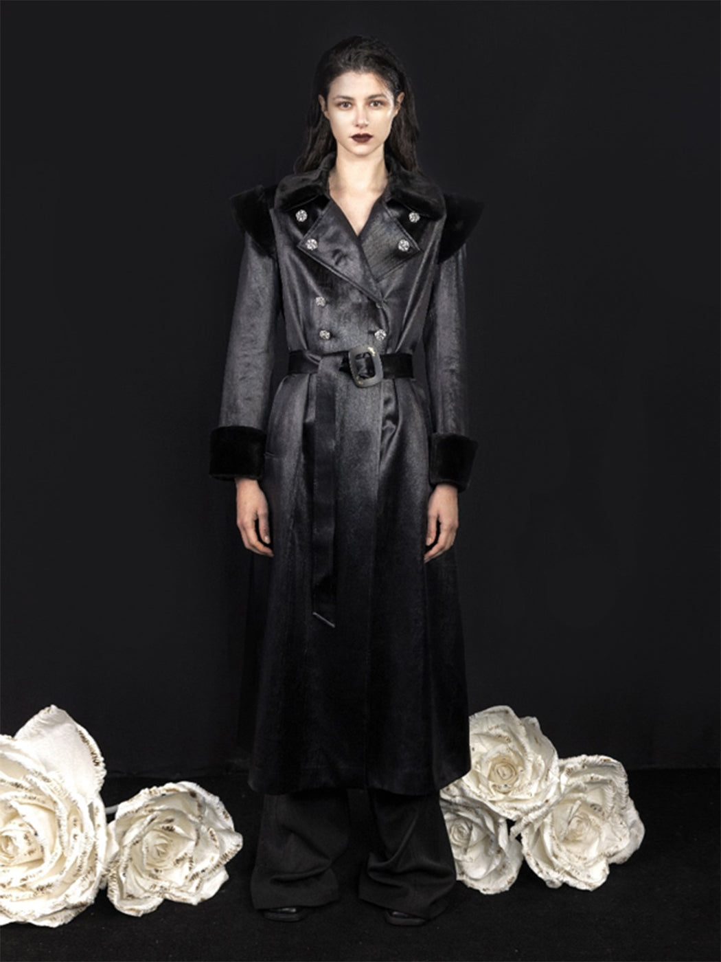ordúdíordú | Accessory - Glossy Imitation Fur Coat