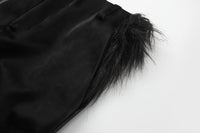 ordúdíordú | Trousers - Glossy Imitation Leather Fur Trousers