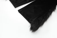 ordúdíordú | Trousers - Glossy Imitation Leather Fur Trousers