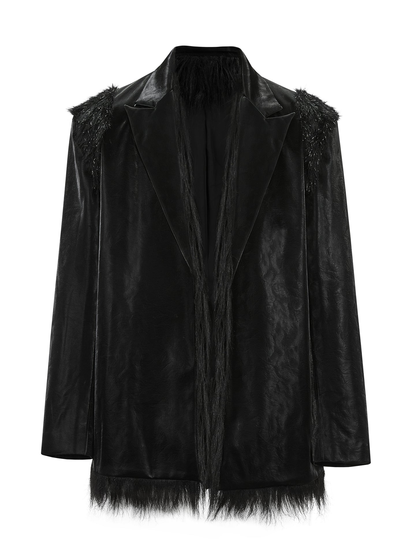 ordúdíordú | Suit - Glossy Imitation Leather Fur Suit