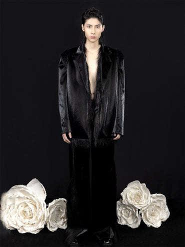 ordúdíordú | Suit - Glossy Imitation Leather Fur Suit