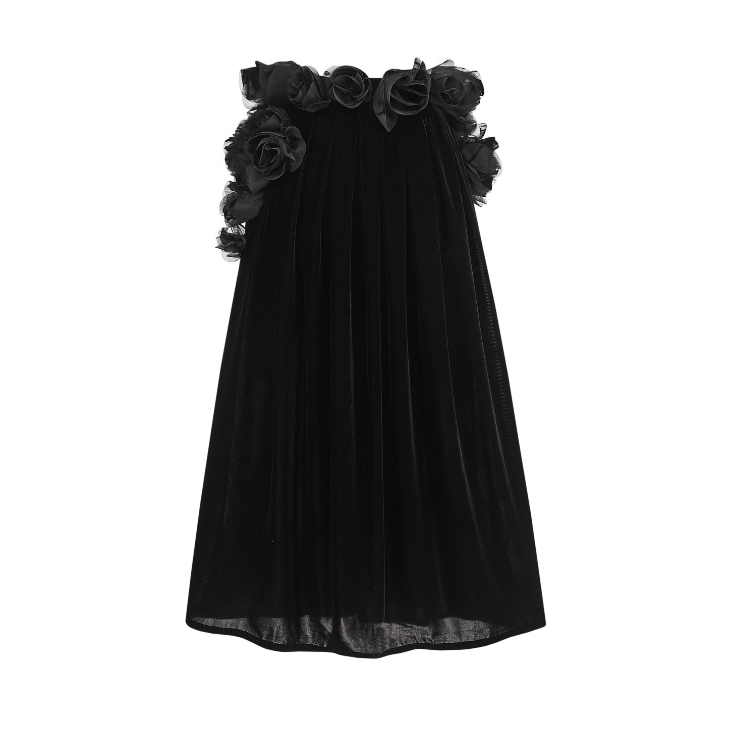 ordúdíordú | Dress - Half Skirt with Black Roses