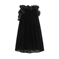 ordúdíordú | Dress - Half Skirt with Black Roses