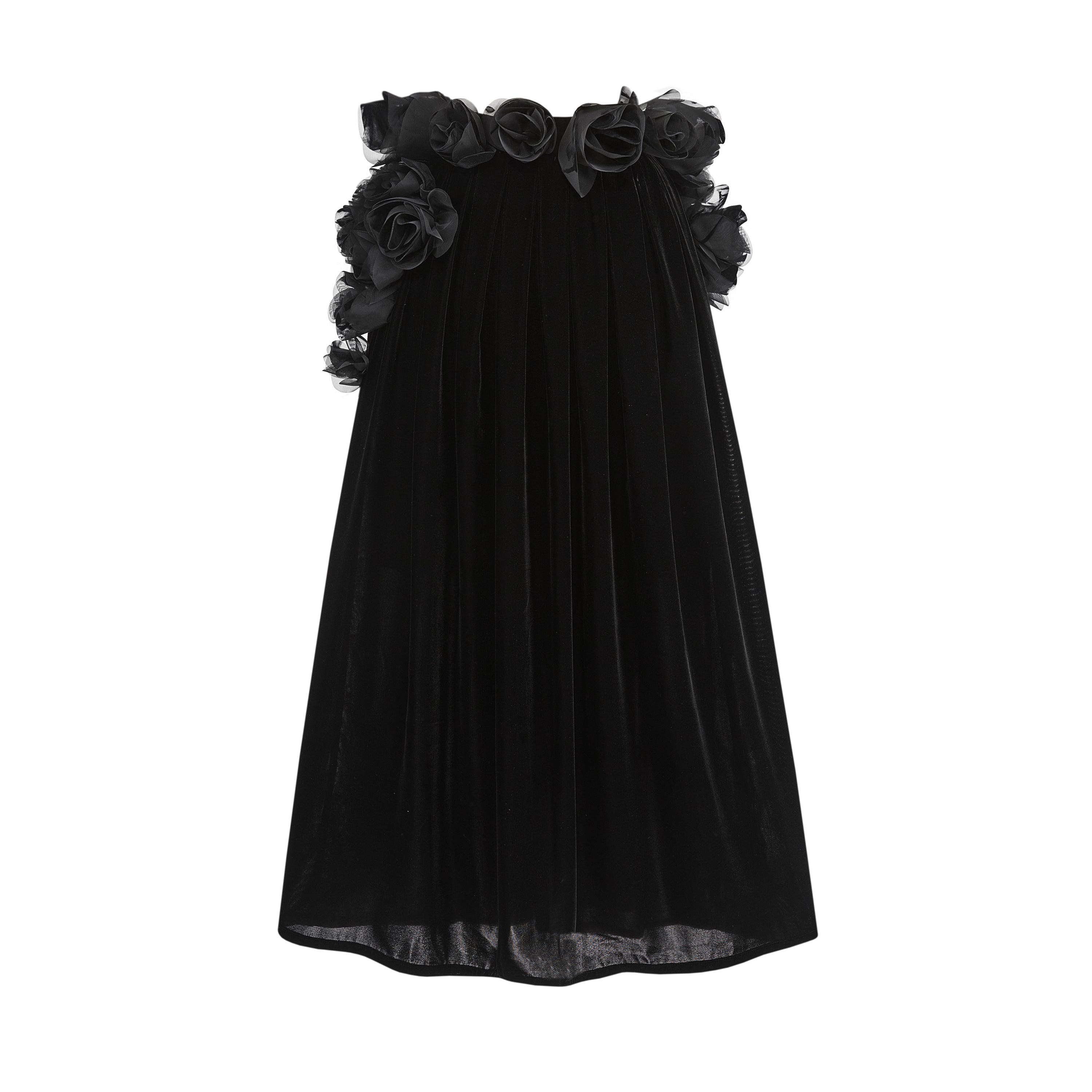 ordúdíordú | Dress - Half Skirt with Black Roses