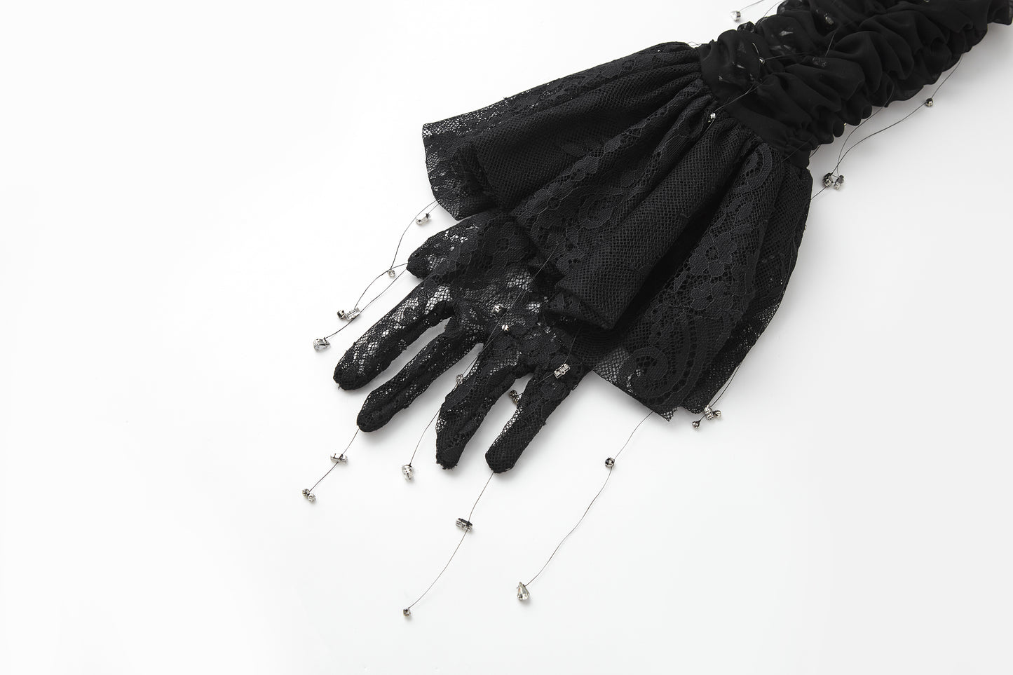 ordúdíordú | Gloves - Hang Beaded Lace Gloves