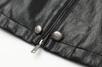 ordúdíordú | Jacket - Multi-button Armor-style Leather Jacket