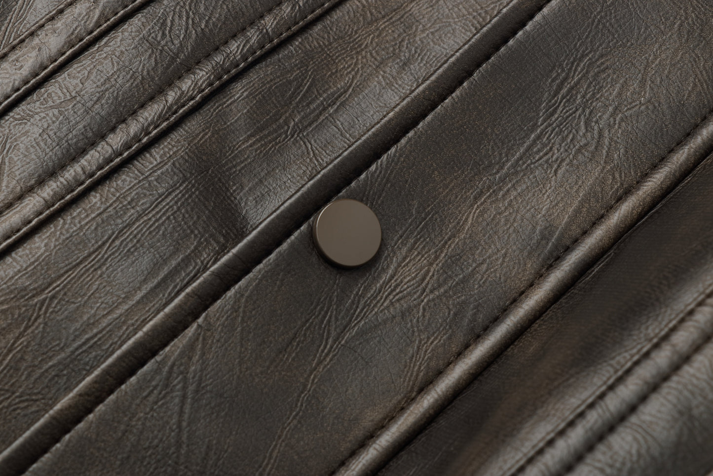 ordúdíordú | Jacket - Brown Leather Jacket with a Silhouette