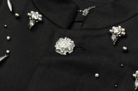 ordúdíordú | Jacket - Zhongshan Suit Studded with Diamonds and Beads
