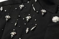 ordúdíordú | Jacket - Zhongshan Suit Studded with Diamonds and Beads