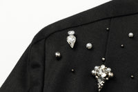 ordúdíordú | Jacket - Zhongshan Suit Studded with Diamonds and Beads