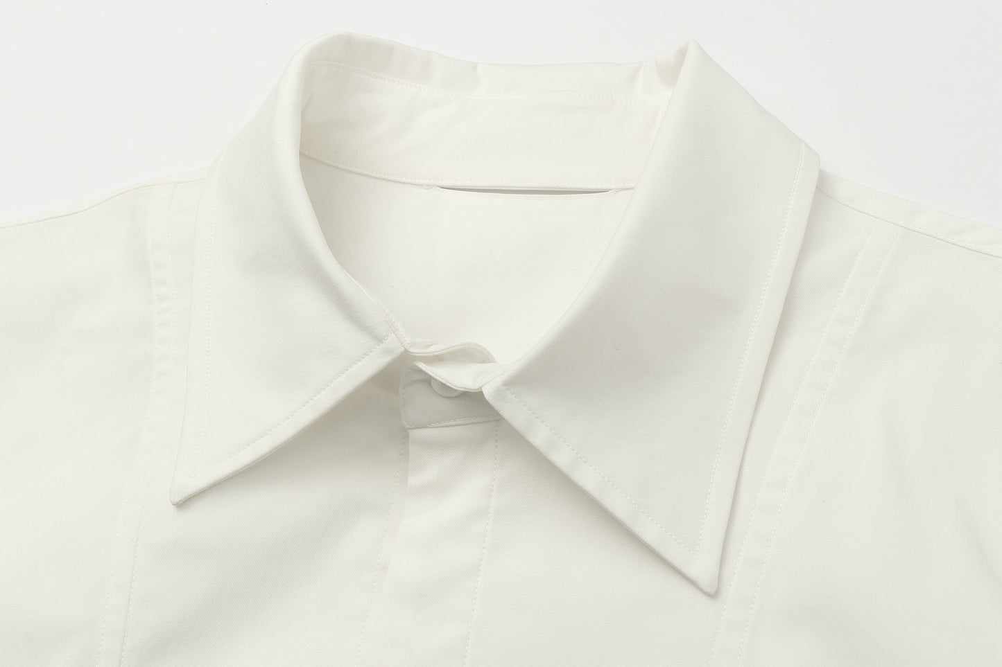 ordúdíordú | Shirts - Shirt with Folded Cuffs and Tie Collar