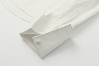 ordúdíordú | Shirts - Shirt with Folded Cuffs and Tie Collar