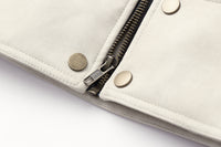 ordúdíordú | Jacket - Mottled Color-blocked Quilted Leather Jacket