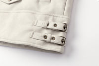 ordúdíordú | Jacket - Mottled Color-blocked Quilted Leather Jacket