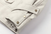 ordúdíordú | Jacket - Mottled Color-blocked Quilted Leather Jacket